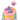 Colorful mermaid merman cake for dogs decorated with a star and happy birthday message.